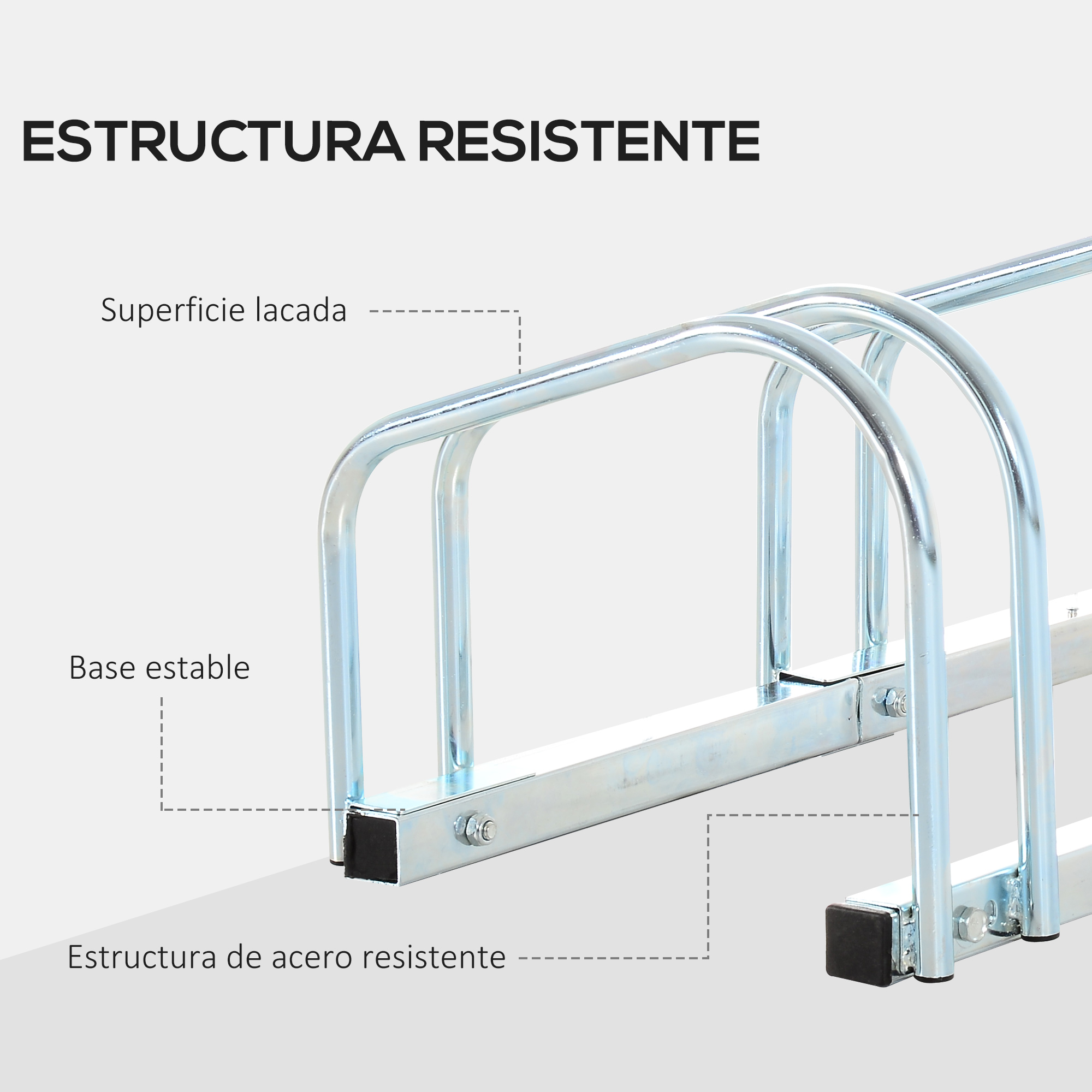 Una estructura de acero resistente con superficie lisa y base estable.