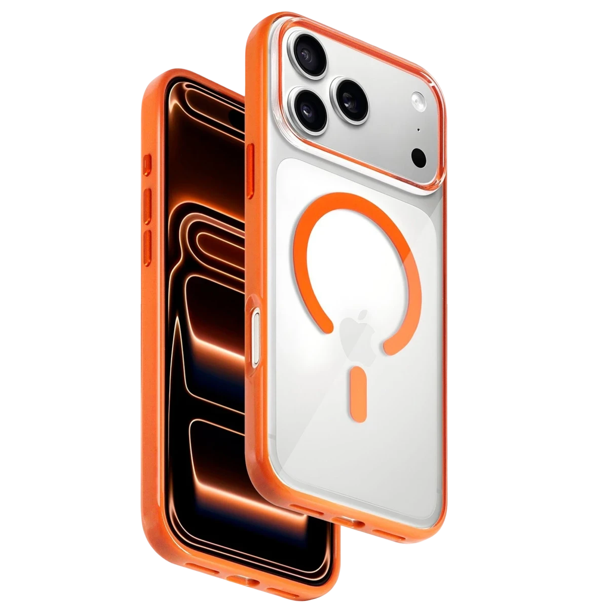 HDD HBC-421 Apple iPhone 17 Pro Max Uyumlu Lya MagSafe Telefon Kılıfı Turuncu