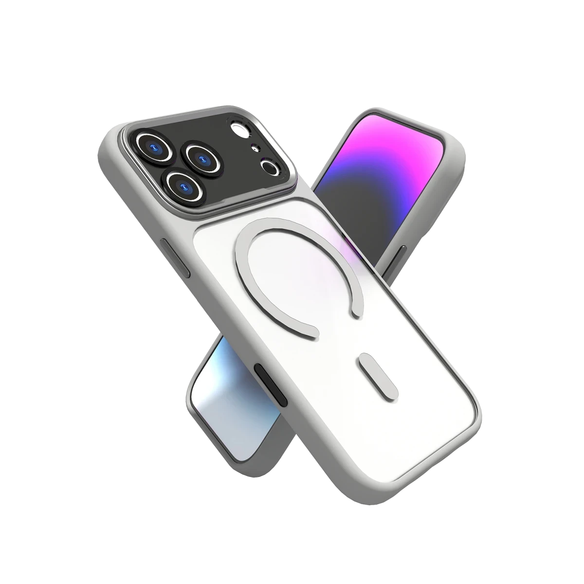 JOKO Apple iPhone 17 Pro Uyumlu Hazar Magsafe Telefon Kılıfı Gri
