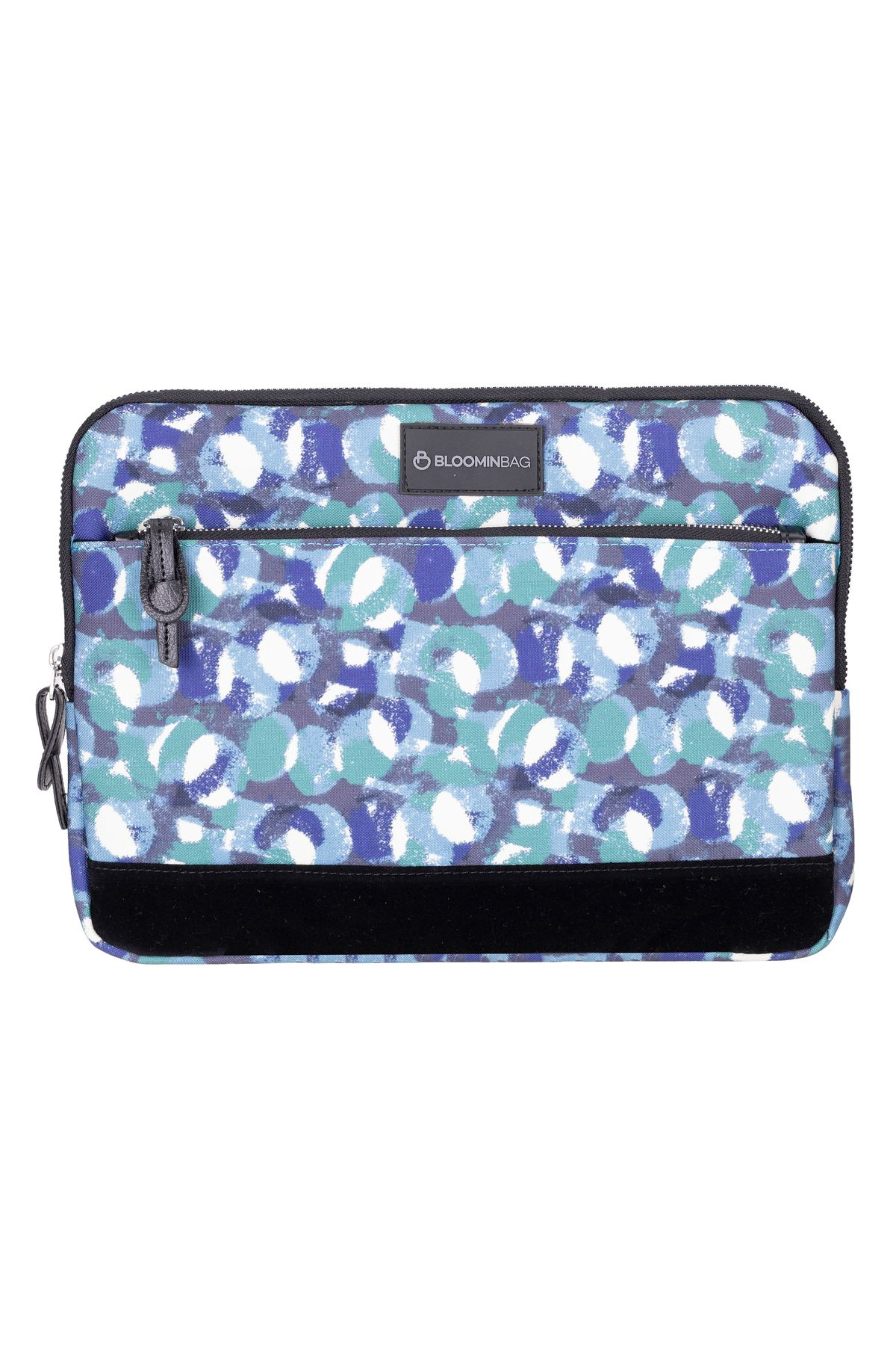 BLOOMINBAG Eternal Circles MacBook 13 inç Laptop Kılıfı Mavi - beyaz