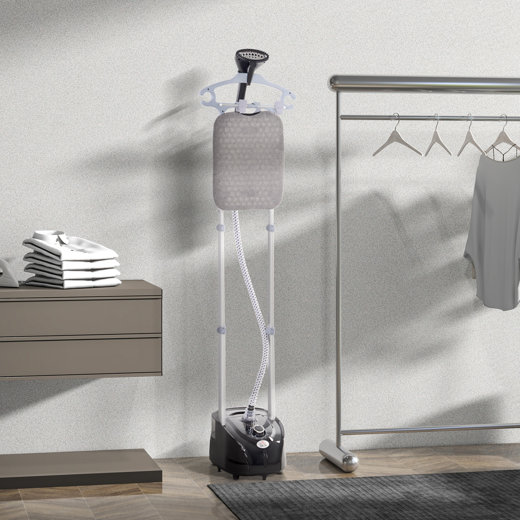 Plancha vapor vertical | HOMCOM 853-016V90BK, #g/min, 2000 ml, Negro ...