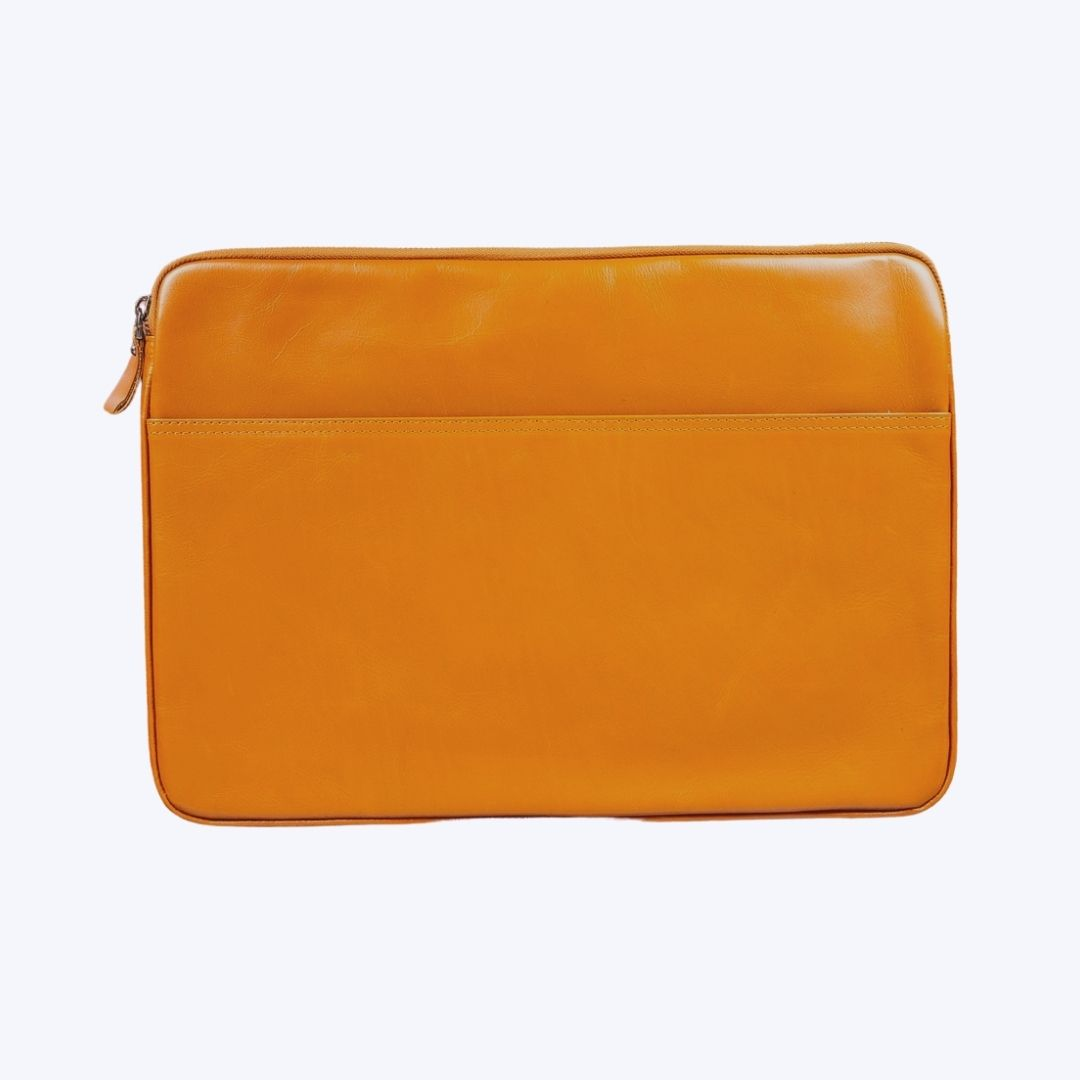 BLOOMINBAG TORINO Siena Tan Super Slim MacBook Uyumlu 16 inç Laptop Kılıfı Taba