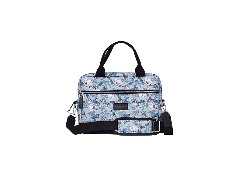 BLOOMINBAG Cherry Blossom MacBook Uyumlu 14 inç Laptop Çantası Mavi