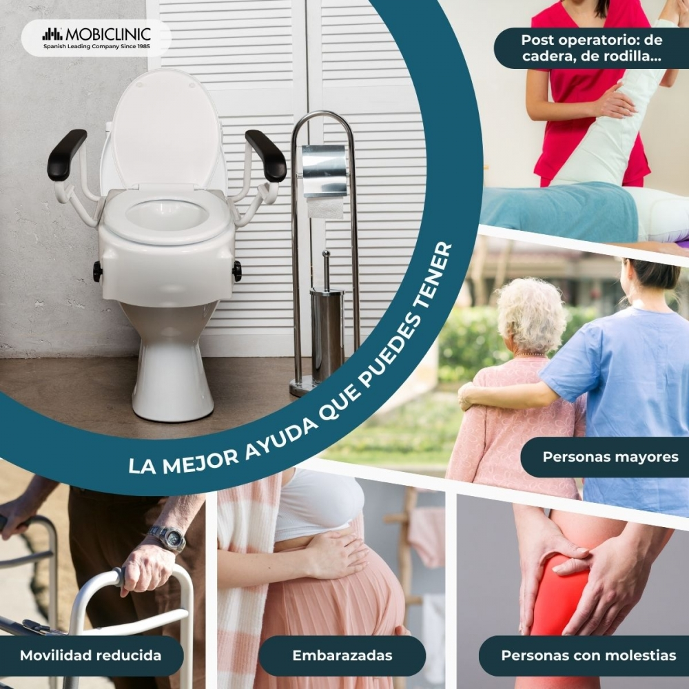 Ayudas de movilidad para mayores, embarazadas y post-operatorios.