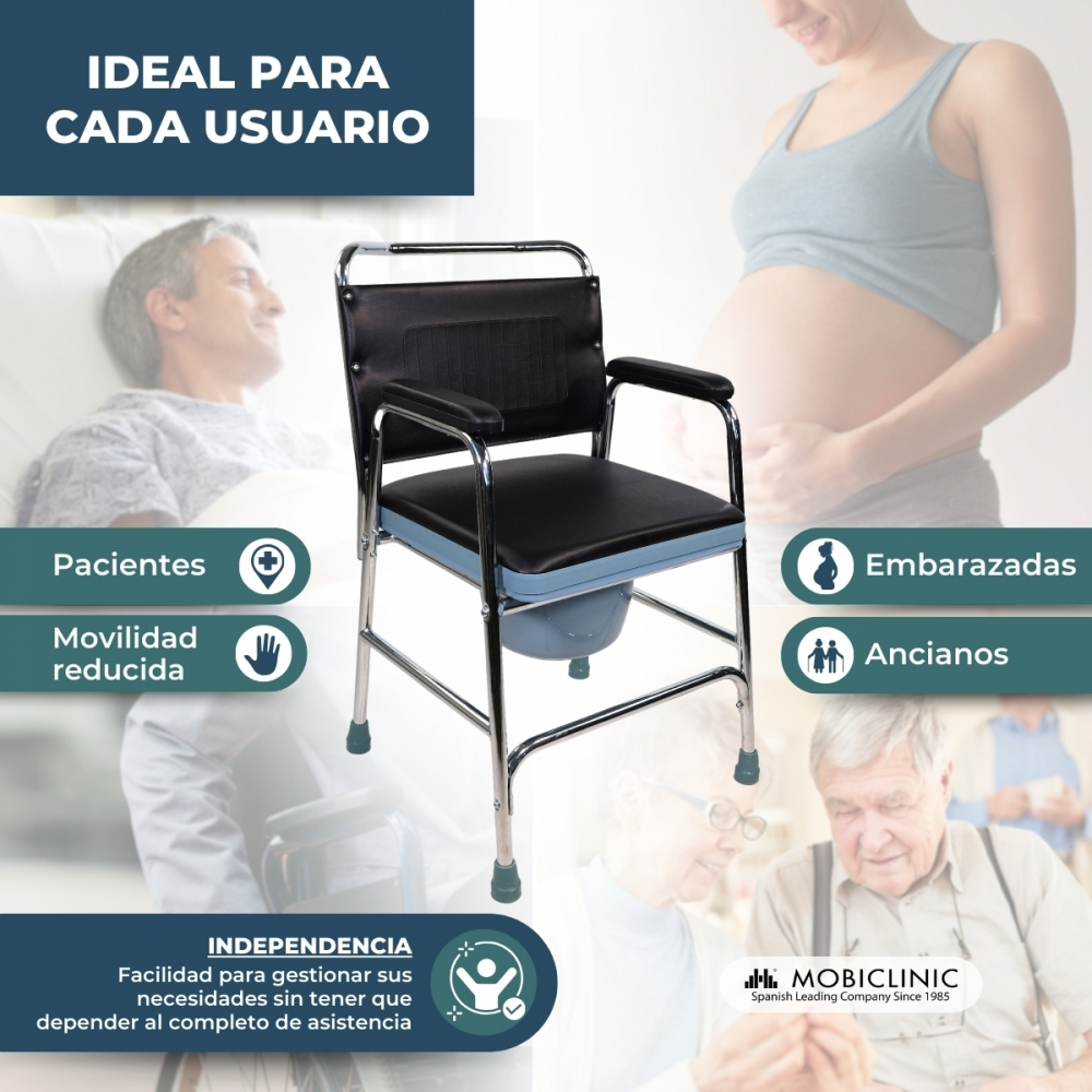 Un orinal adecuado para pacientes, embarazadas y ancianos.