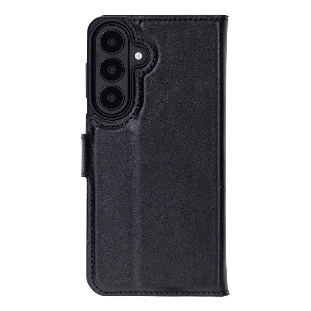 BLOOMINBAG Noir Black Samsung Galaxy S26 Plus (6.7") Uyumlu Hakiki Deri Çıkarılabilir Cüzdanlı Telefon Kılıfı Siyah