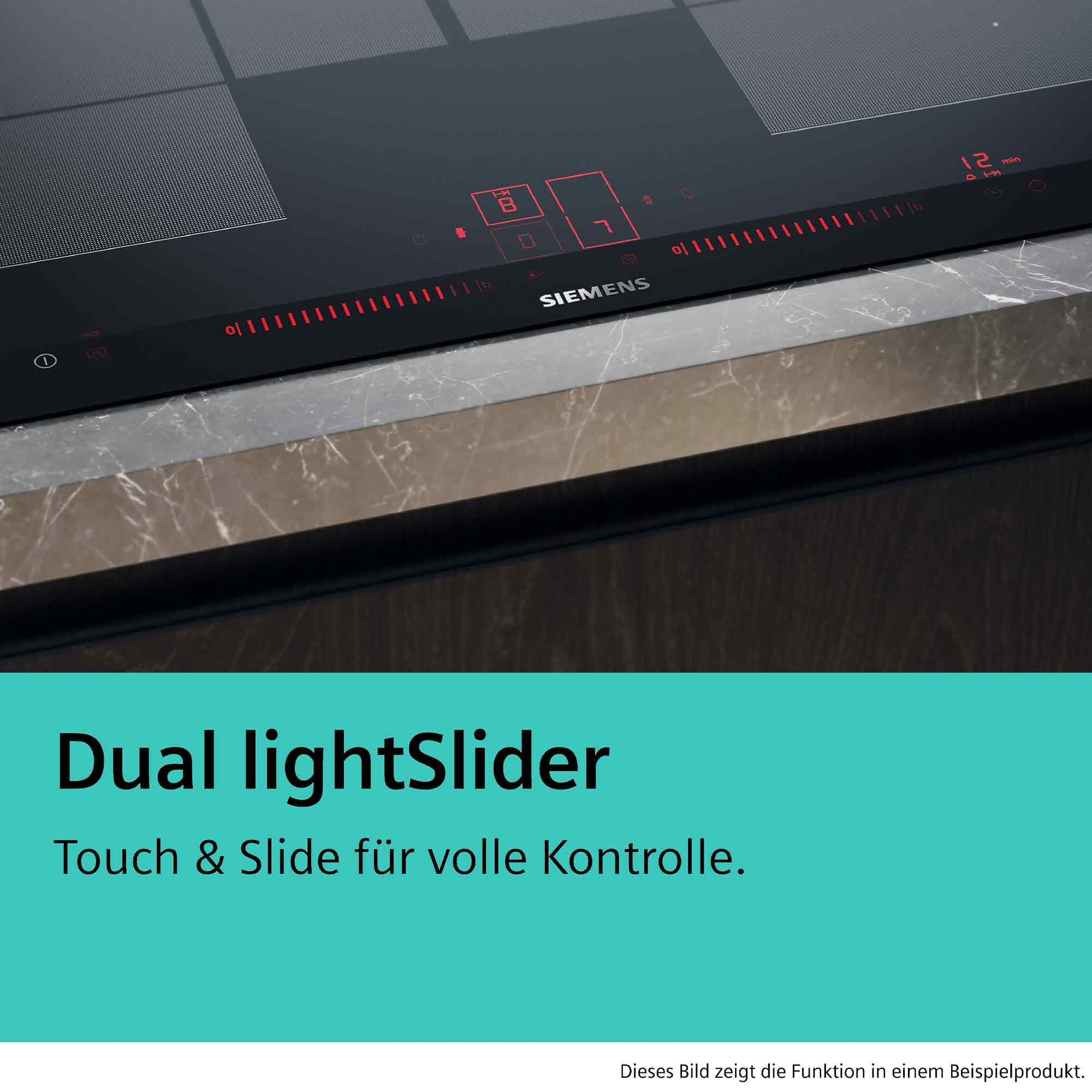 Czarna płyta indukcyjna z czerwonymi elementami sterującymi i timerem.