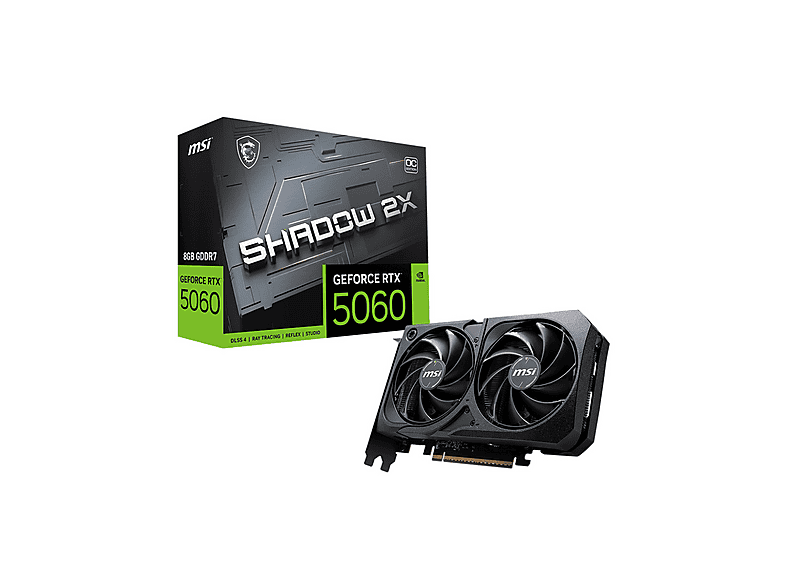 MSI GEFORCE RTX 5060 8G SHADOW 2X OC GeForce RTX™ 5060 8 GB Ekran Kartı