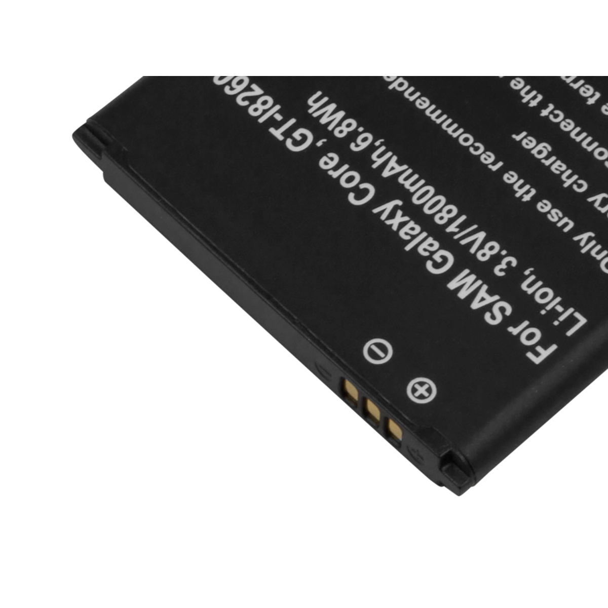 Batería negra para Samsung Galaxy Core GT-I8260, 3,8V/1800mAh.