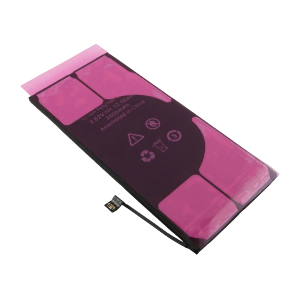 Una batería de polímero de litio de 3400mAh con un conector de cable.