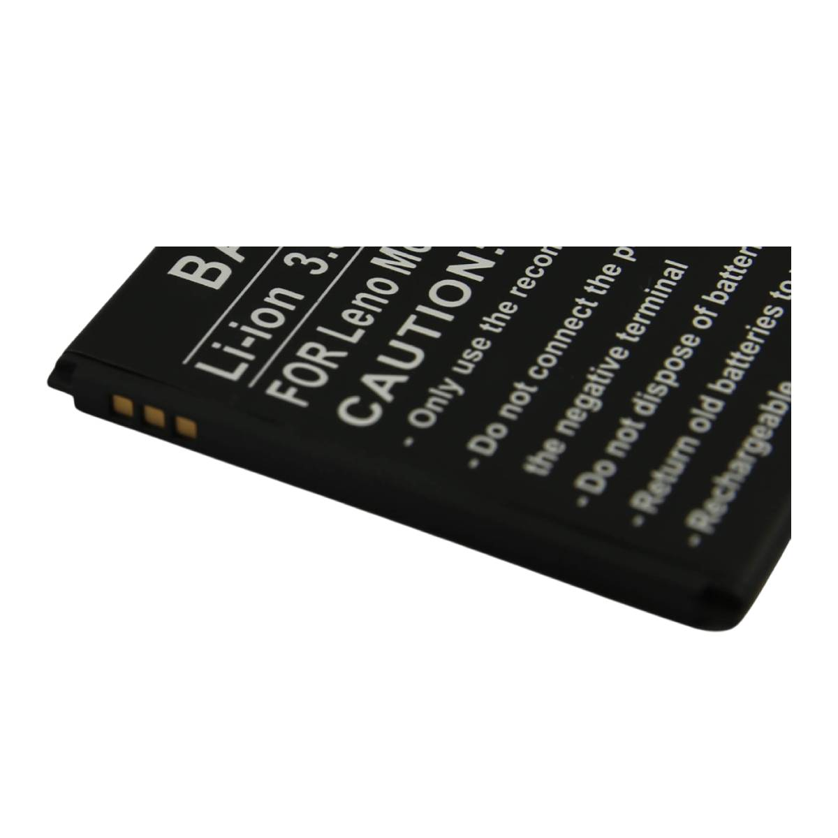 Batteria nera con avvisi scritti bianchi, Li-ion 3.7V, per Lenovo.
