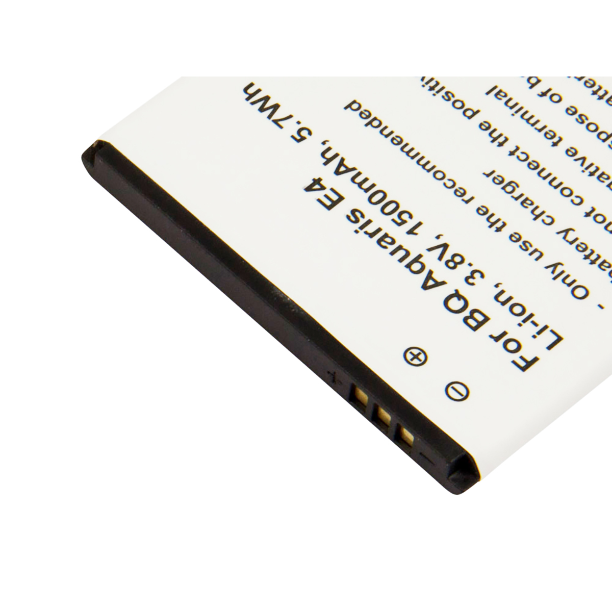Una batería BQ Aquaris E4, Li-ion, 3.8V, 1500mAh, 5.7Wh.