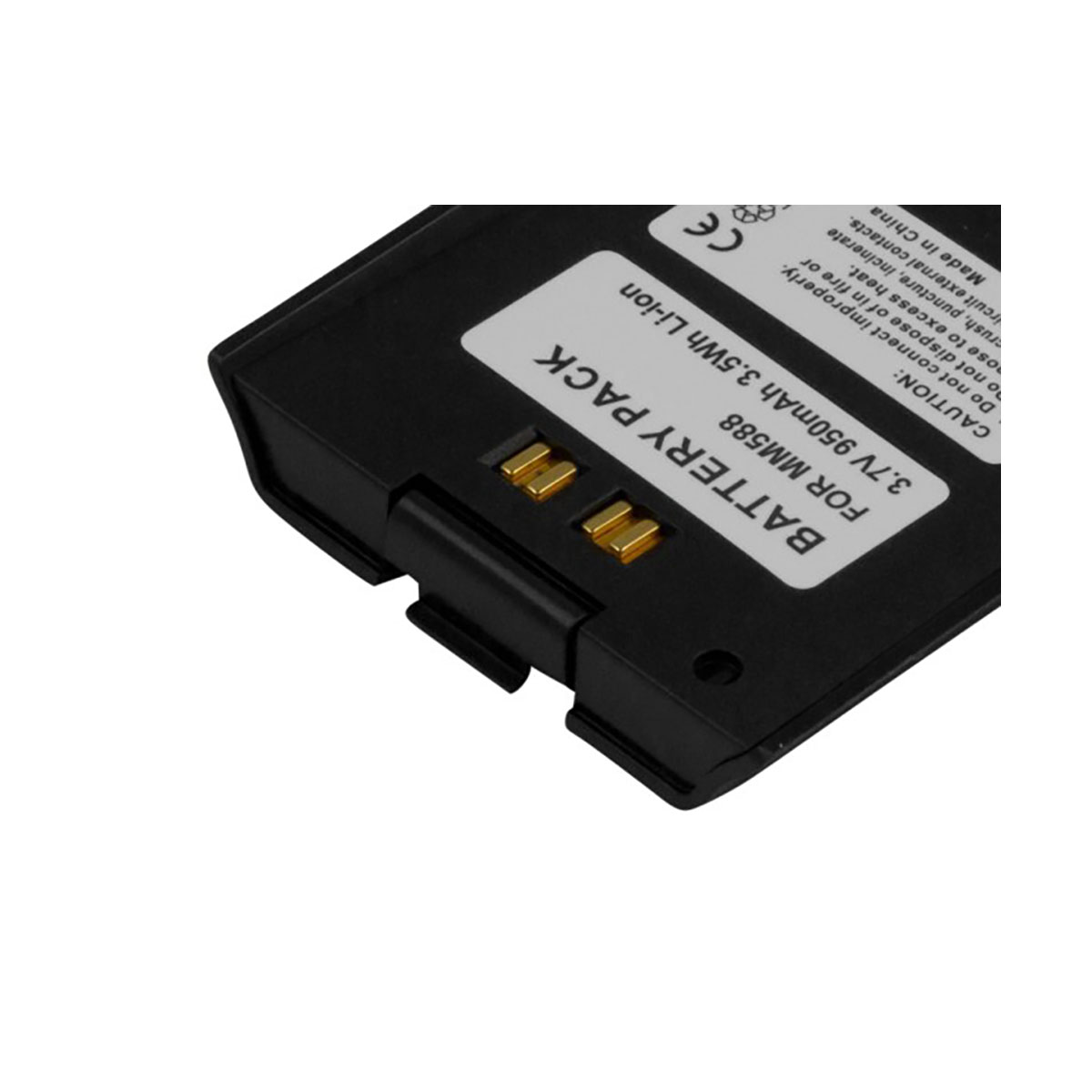Batería negra para MM588, 3.7V 950mAh Li-ion con contactos.