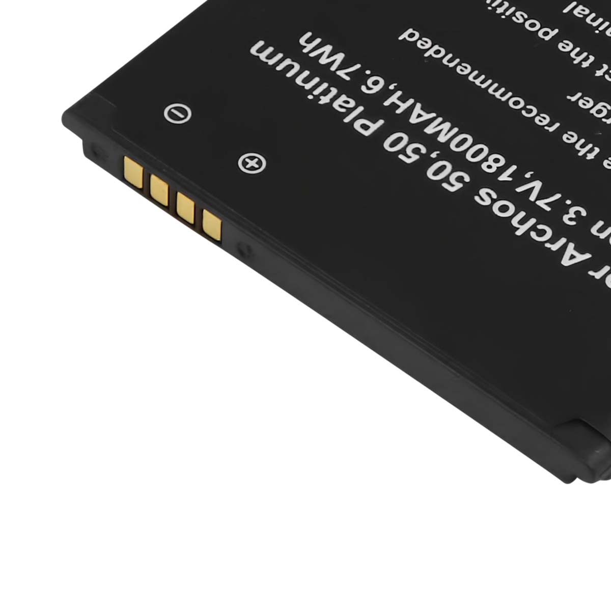 Batteria nera Archos 50,50 Platinum, 3,7V, 1800MAH, 6,7Wh.