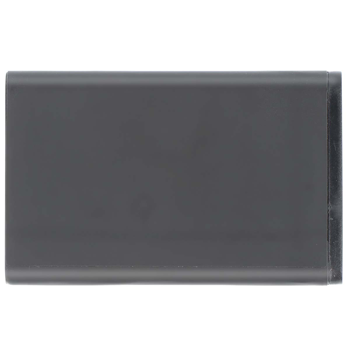 Objeto rectangular gris con esquinas redondeadas sobre fondo blanco.