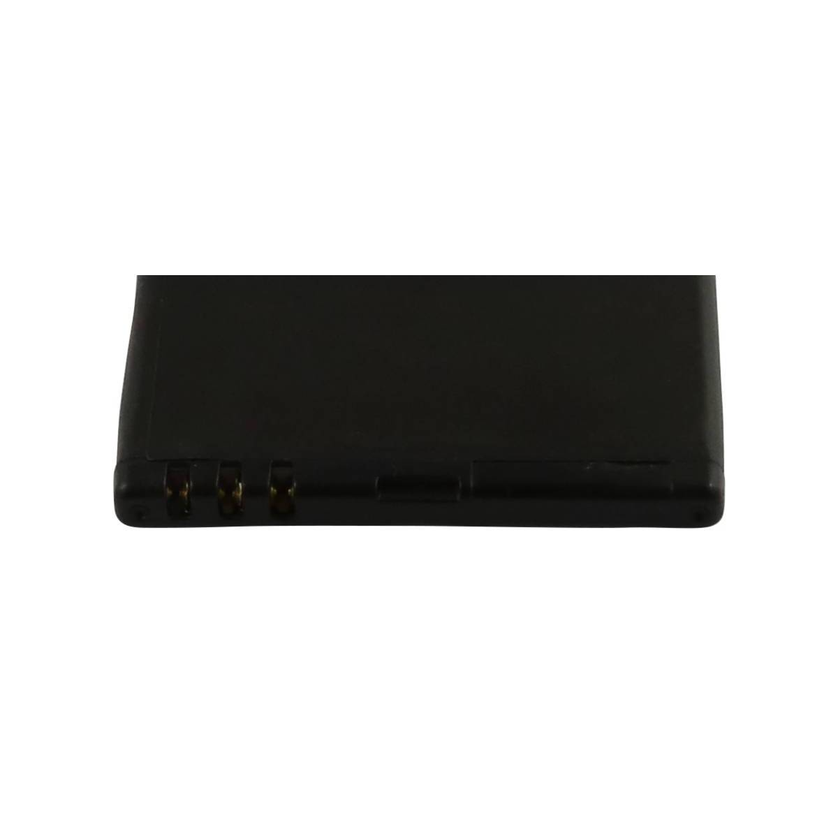 Batteria nera con contatti frontali.