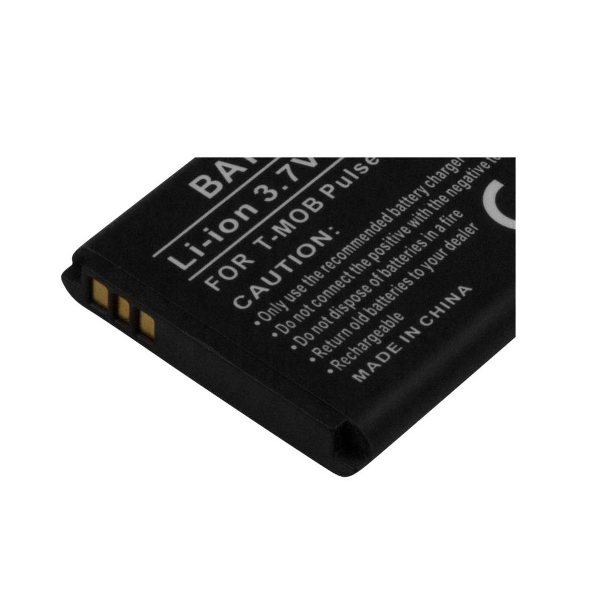 Batteria nera Li-ion 3.7V per T-MOB Pulse, Made in China.