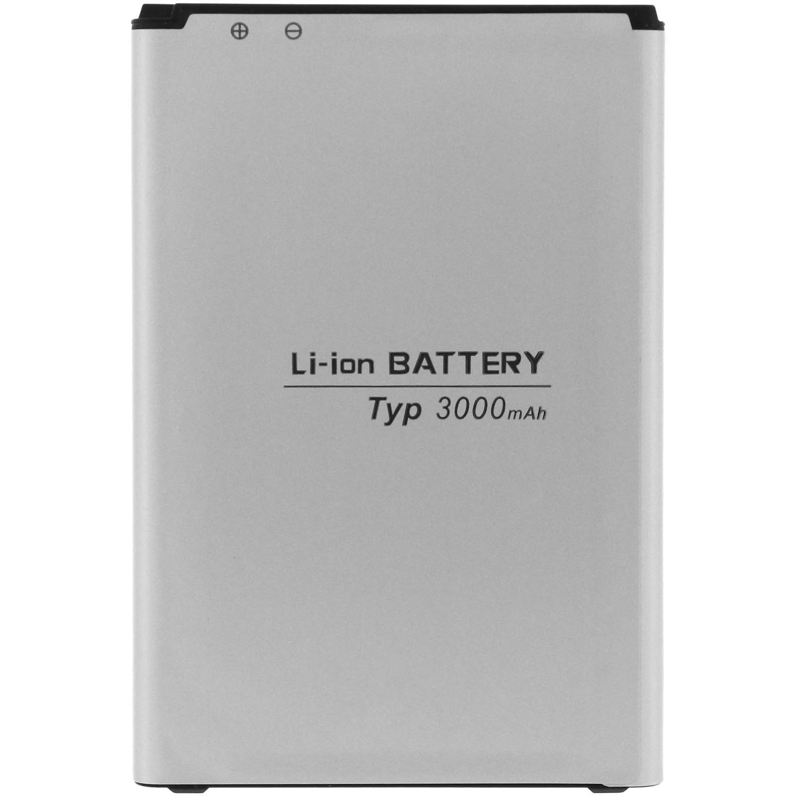 Batteria Li-ion argentata, capacità 3000 mAh.