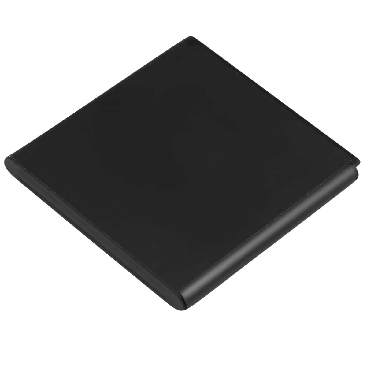 Una batería negra y rectangular sobre fondo blanco.