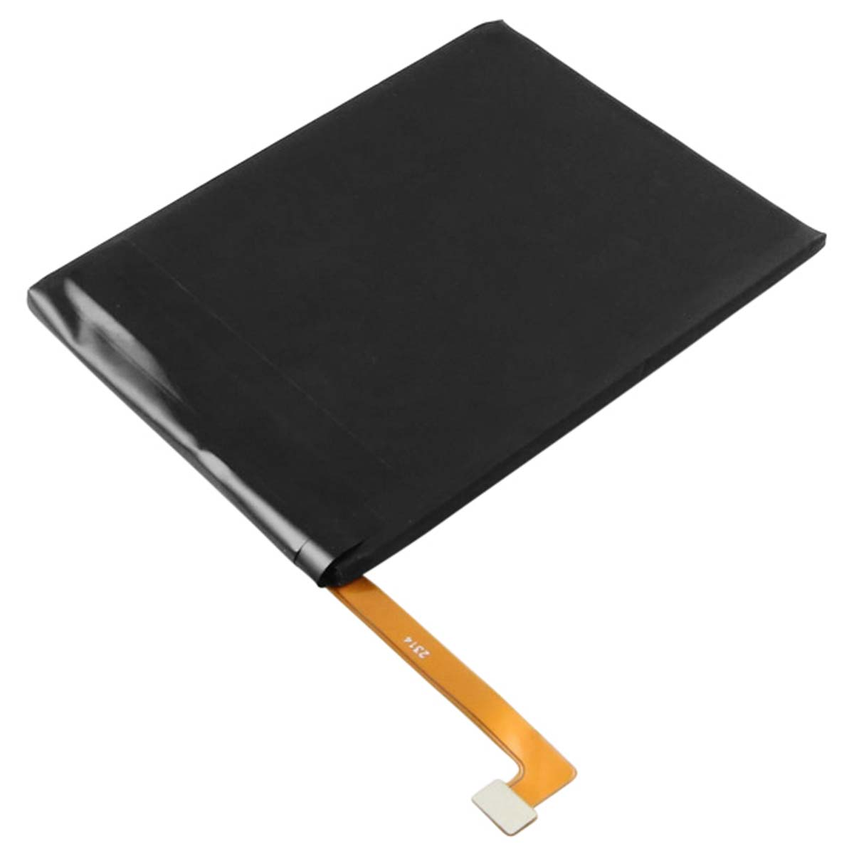 Batteria nera con cavo piatto arancione etichettato 2314.