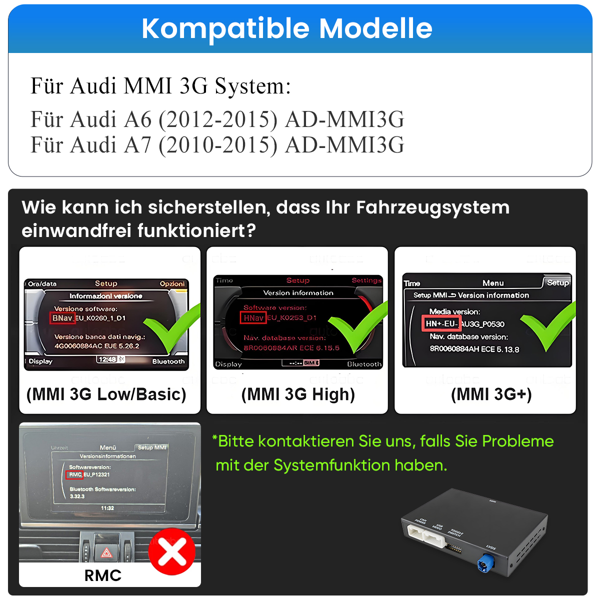 mmi Mr12Volt Audi MMI 3G 3G+ CarPlay & AA Interface A8 (4H) DSP OEM