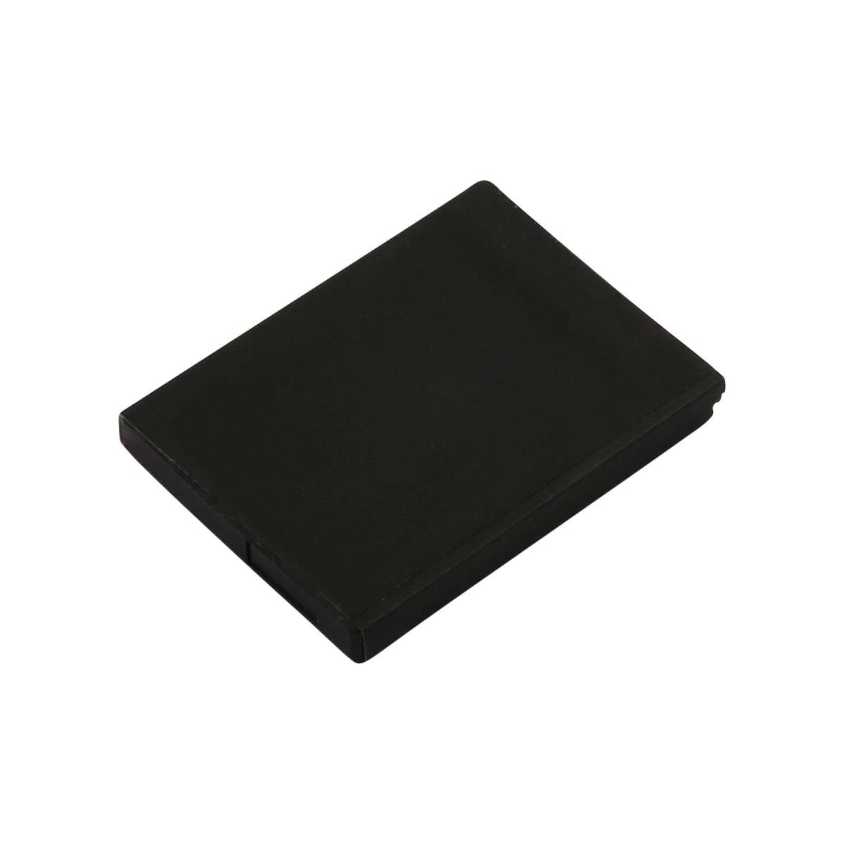Ein geschlossenes, schwarzes rechteckiges Etui aus Leder oder Pappe.