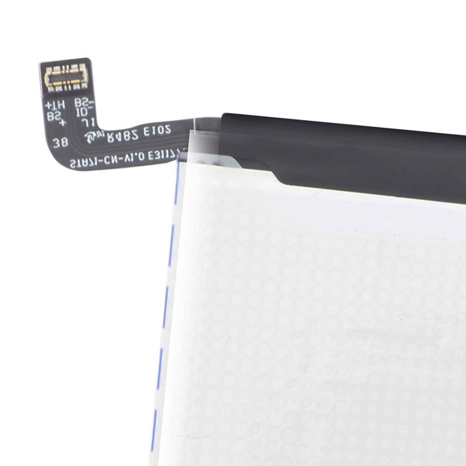 Cavo flessibile nero con testo su sfondo bianco.