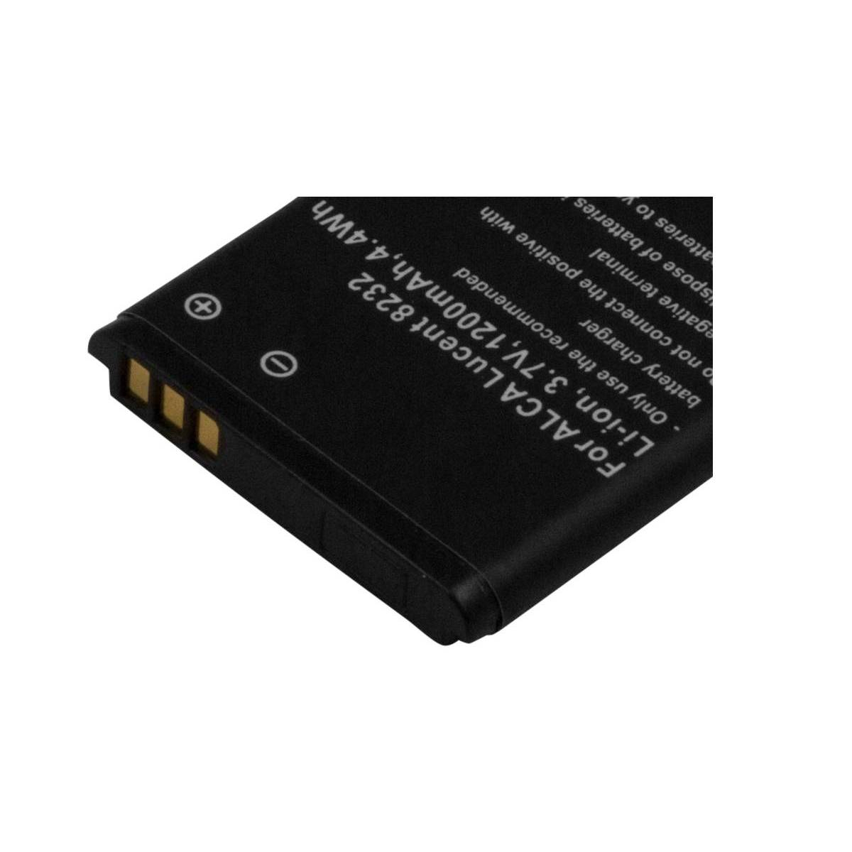 Batteria Li-ion nera per ALCA Lucent 8232, 3,7V, 1200mAh.