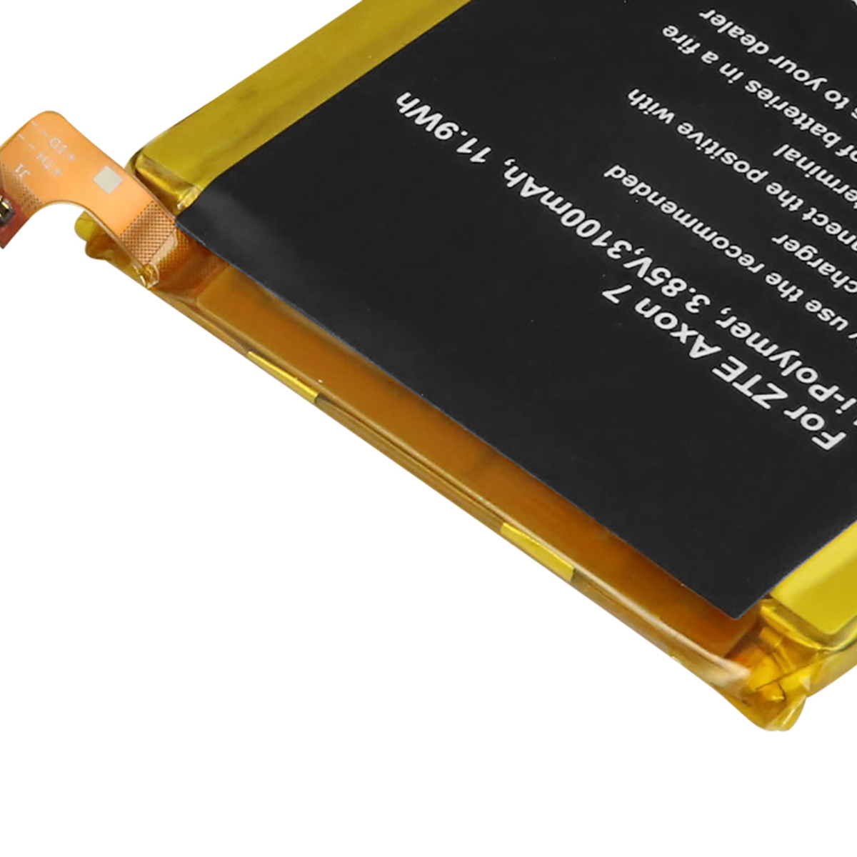 Una batteria Li-Polymer per ZTE Axon 7, 3100mAh.