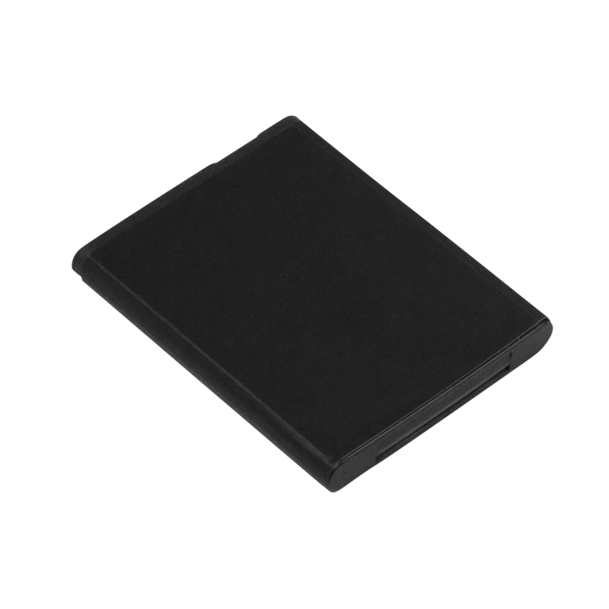 Un oggetto rettangolare nero che assomiglia a un libro o un porta carte.