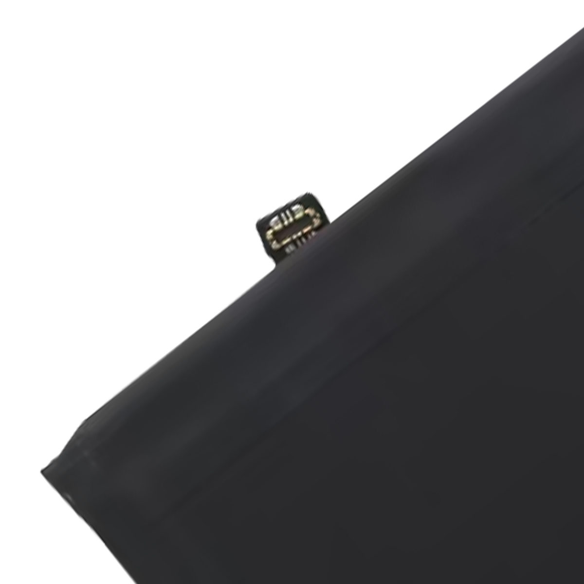 Batteria nera con un piccolo connettore.