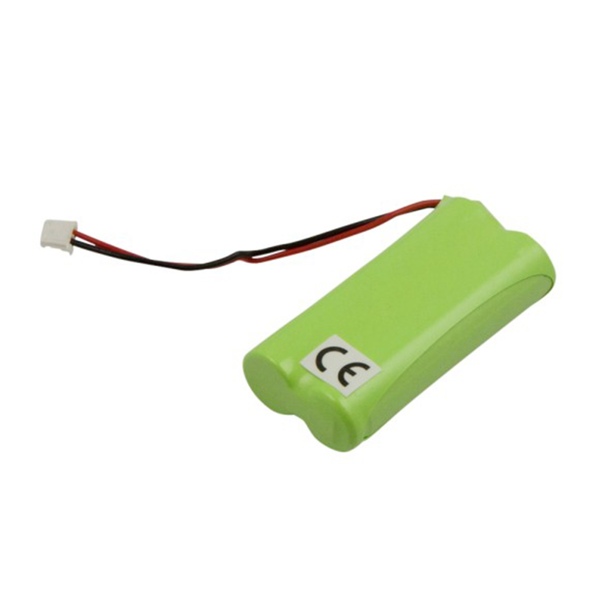 Pacco batteria verde con marchio CE e fili.