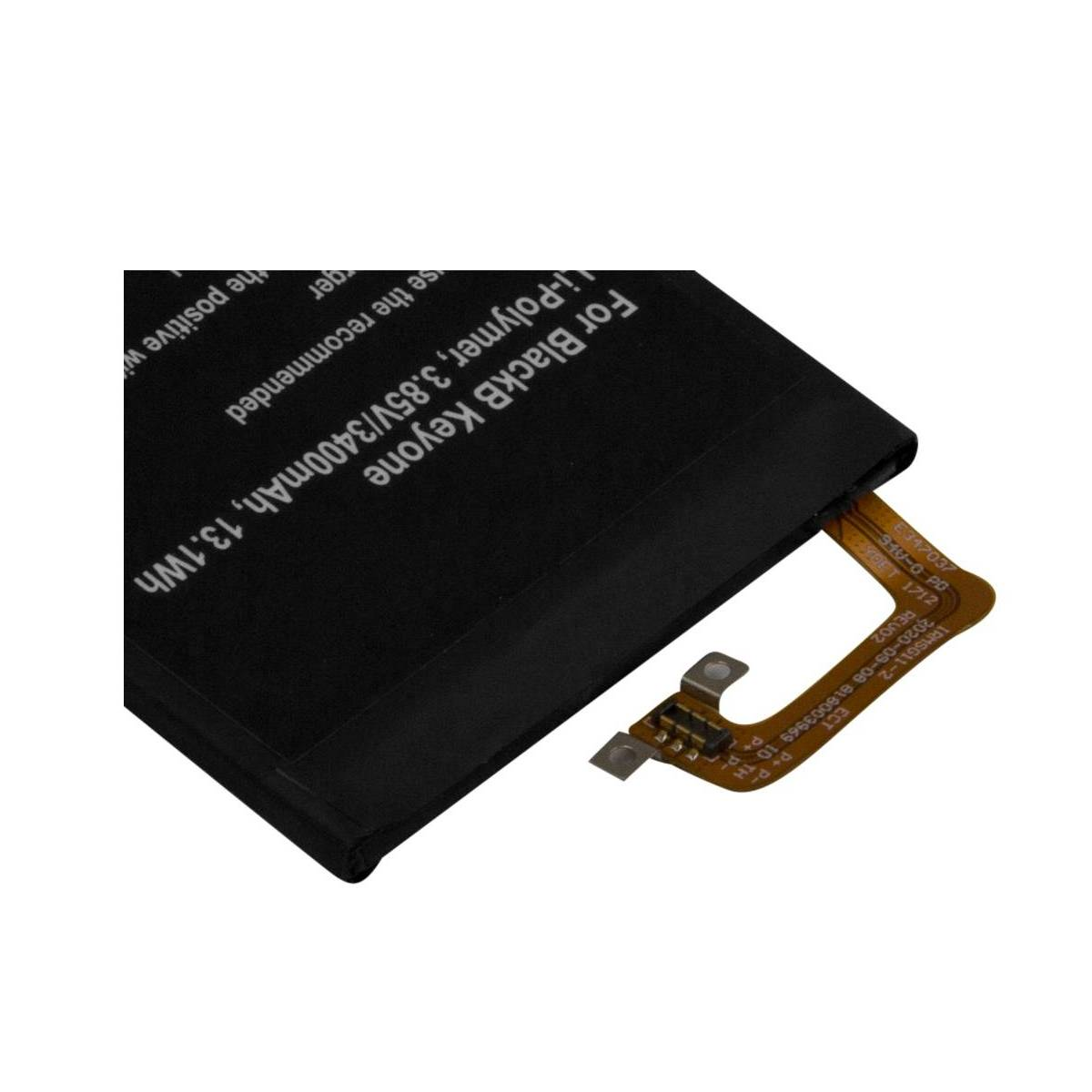 Batteria nera per BlackB Keyone, 3,85V/3400mAh, con cavo piatto