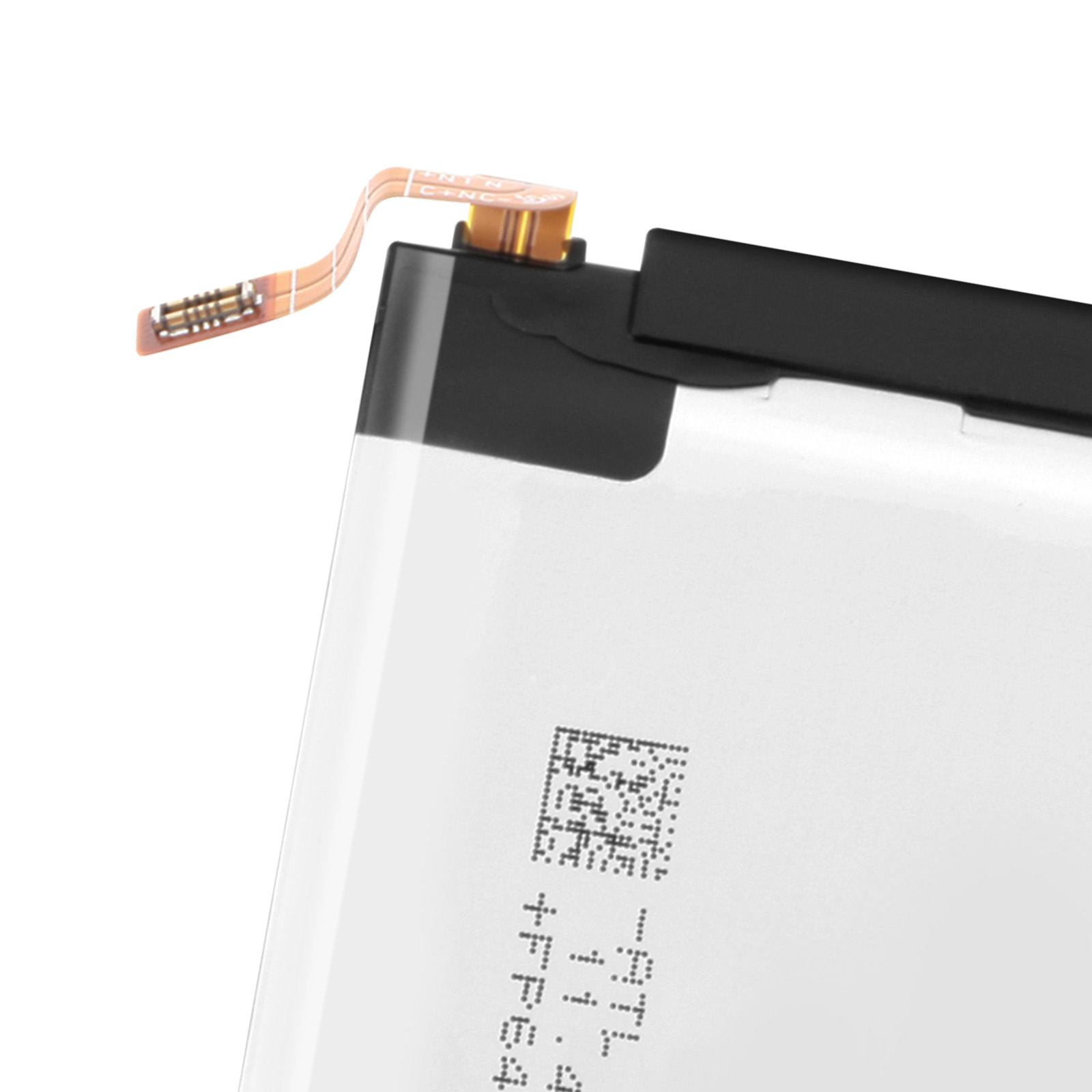 Una batería con un cable plano flexible y conector.
