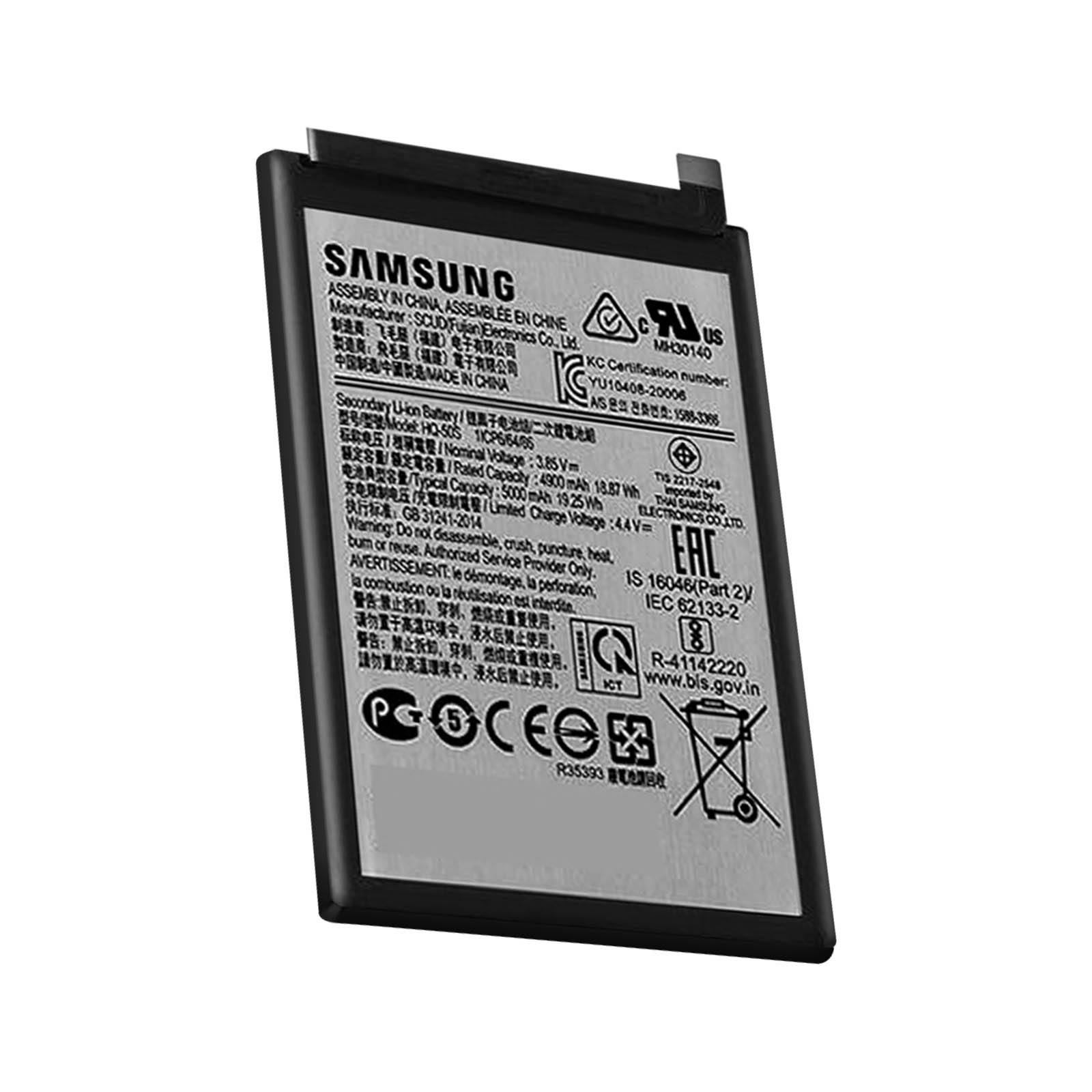 Batterie secondaire Samsung Li-ion, 4900 mAh, 3.85V, Fabriquée en Chine, avec certifications.