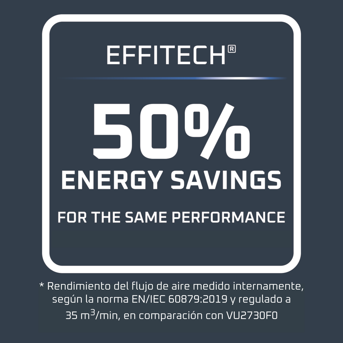 EFFITECH: 50% di risparmio energetico a parità di prestazioni.