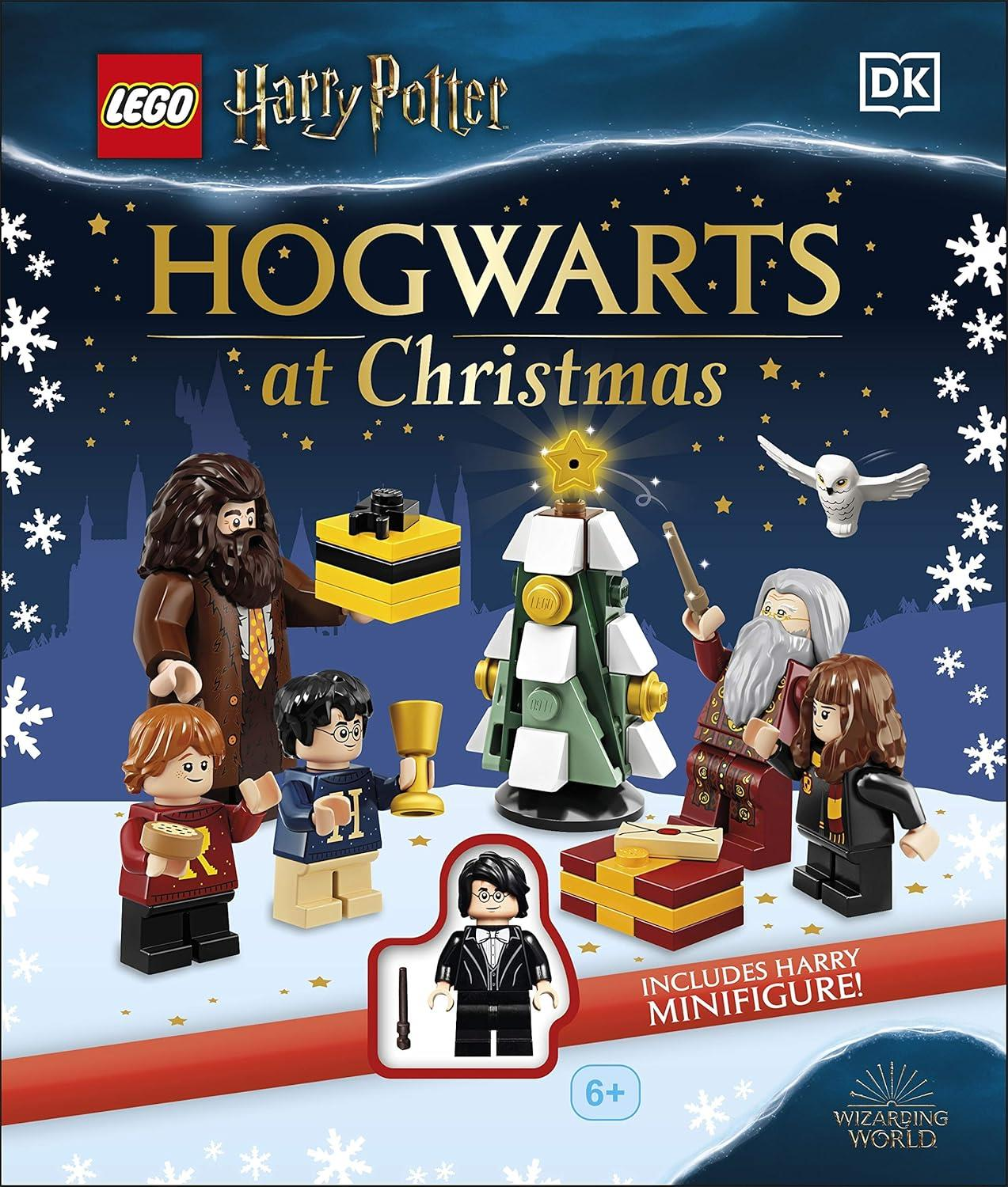 LEGO Harry Potter: Noel'de Hogwarts, Hagrid, Harry, Dumbledore ve Hermione figürleriyle.