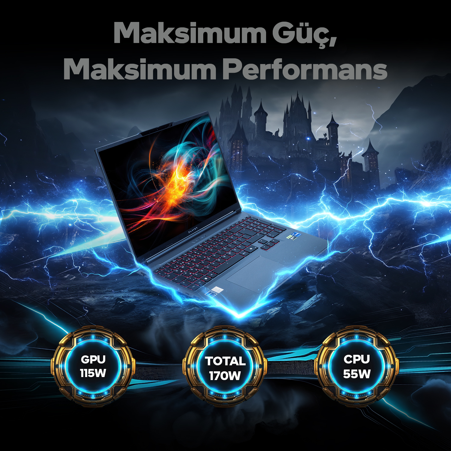 GAME GARAJ Slayer X5T-5060 C7 RTX5060 165Hz IPS WUXGA Intel Core