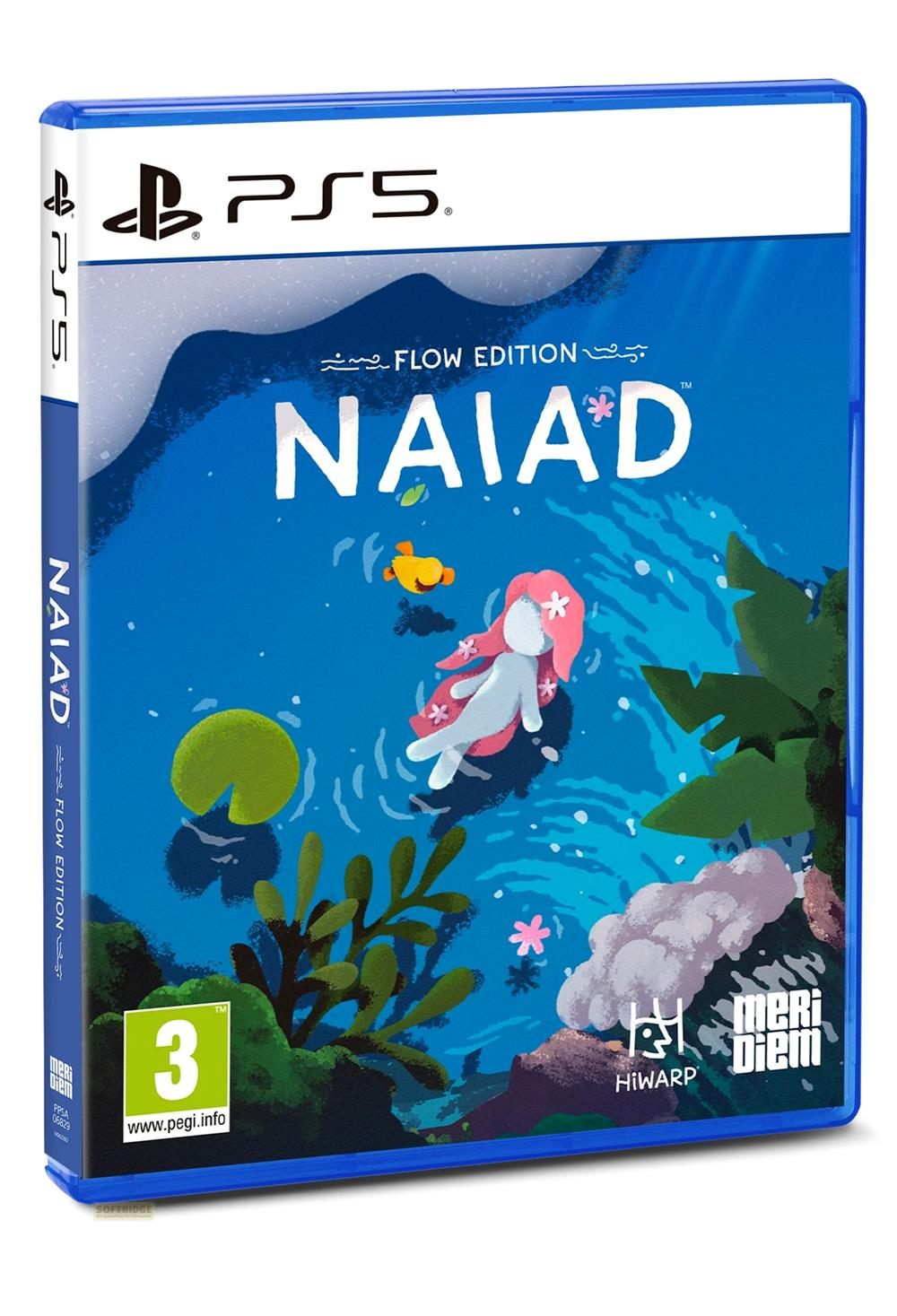 PlayStation 5 Spielhülle: NAIAD in Unterwasserwelt mit Meerjungfrau.