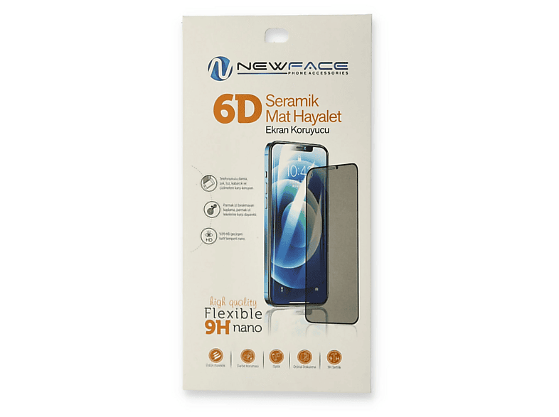 NEWFACE Samsung Galaxy A12 Uyumlu 6D Mat Seramik Hayalet Nano Ekran Koruyucu