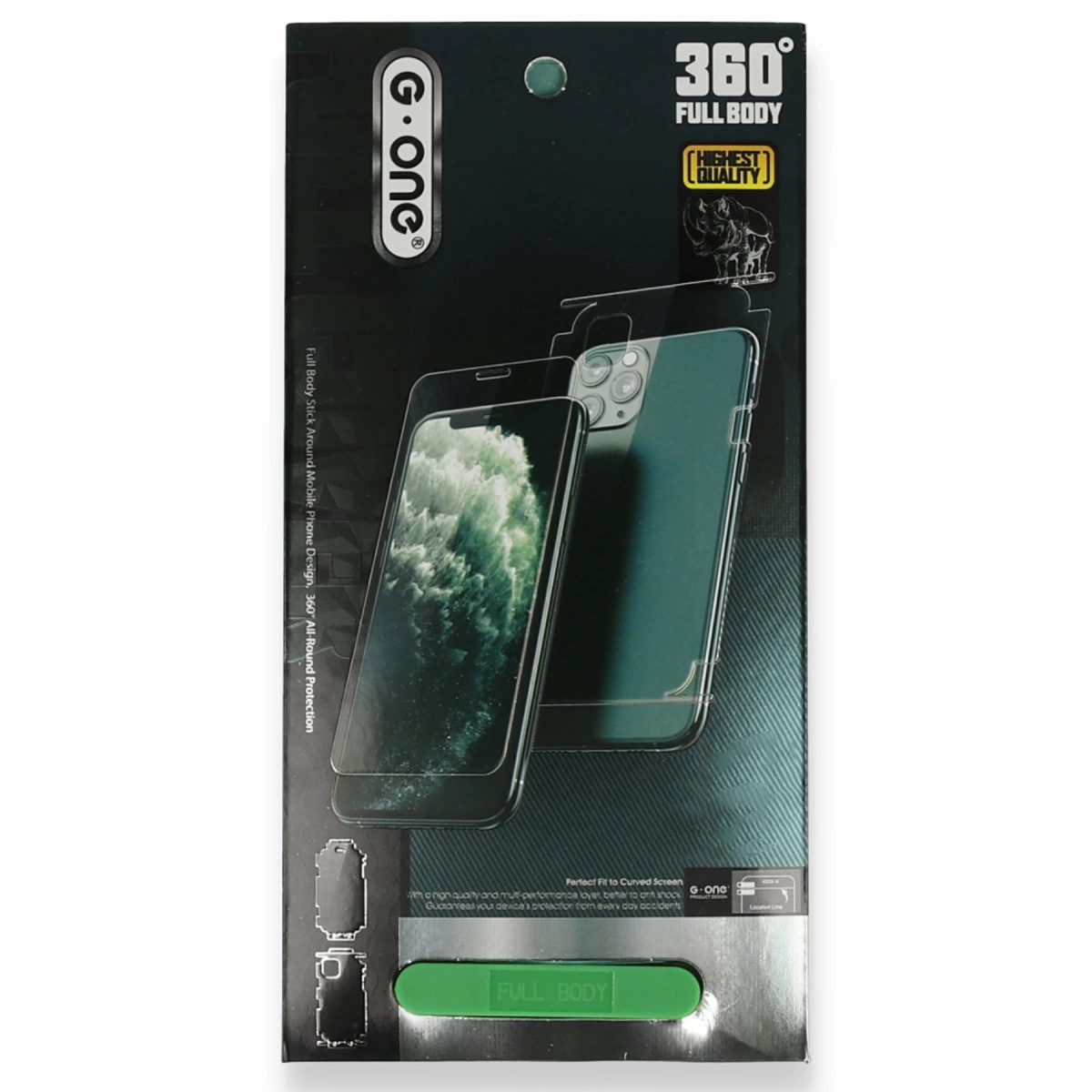 NEWFACE iPhone 14 Pro Uyumlu 360 Mat Full Body Arka Koruyucu