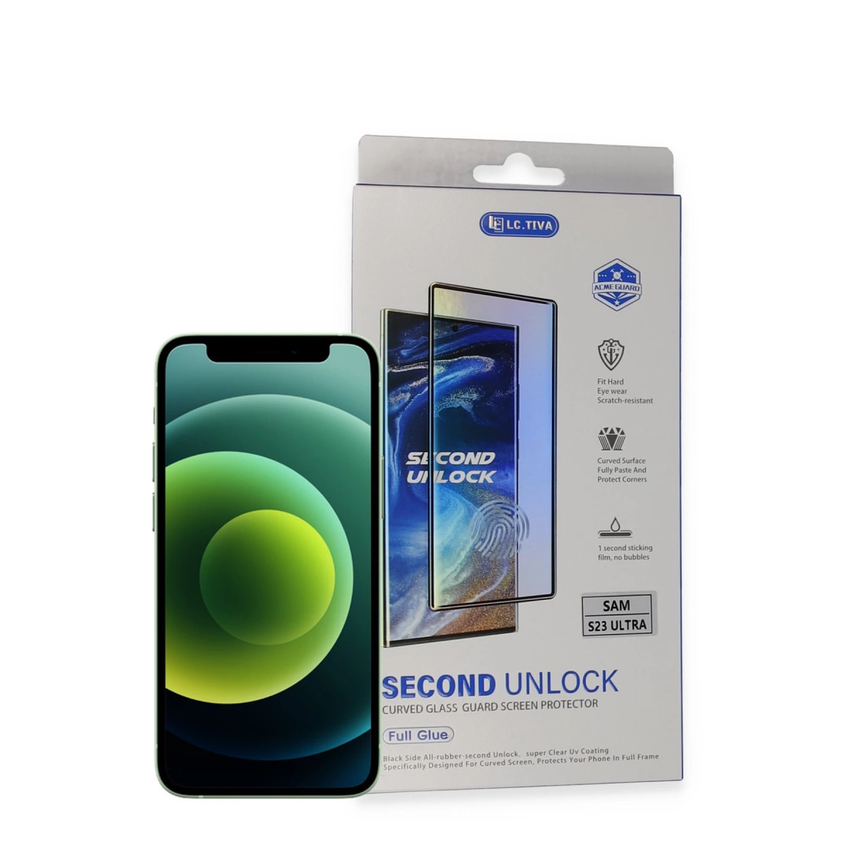 NEWFACE Samsung Galaxy S23 Ultra Uyumlu Durable Full Glue Curved Cam Ekran Koruyucu