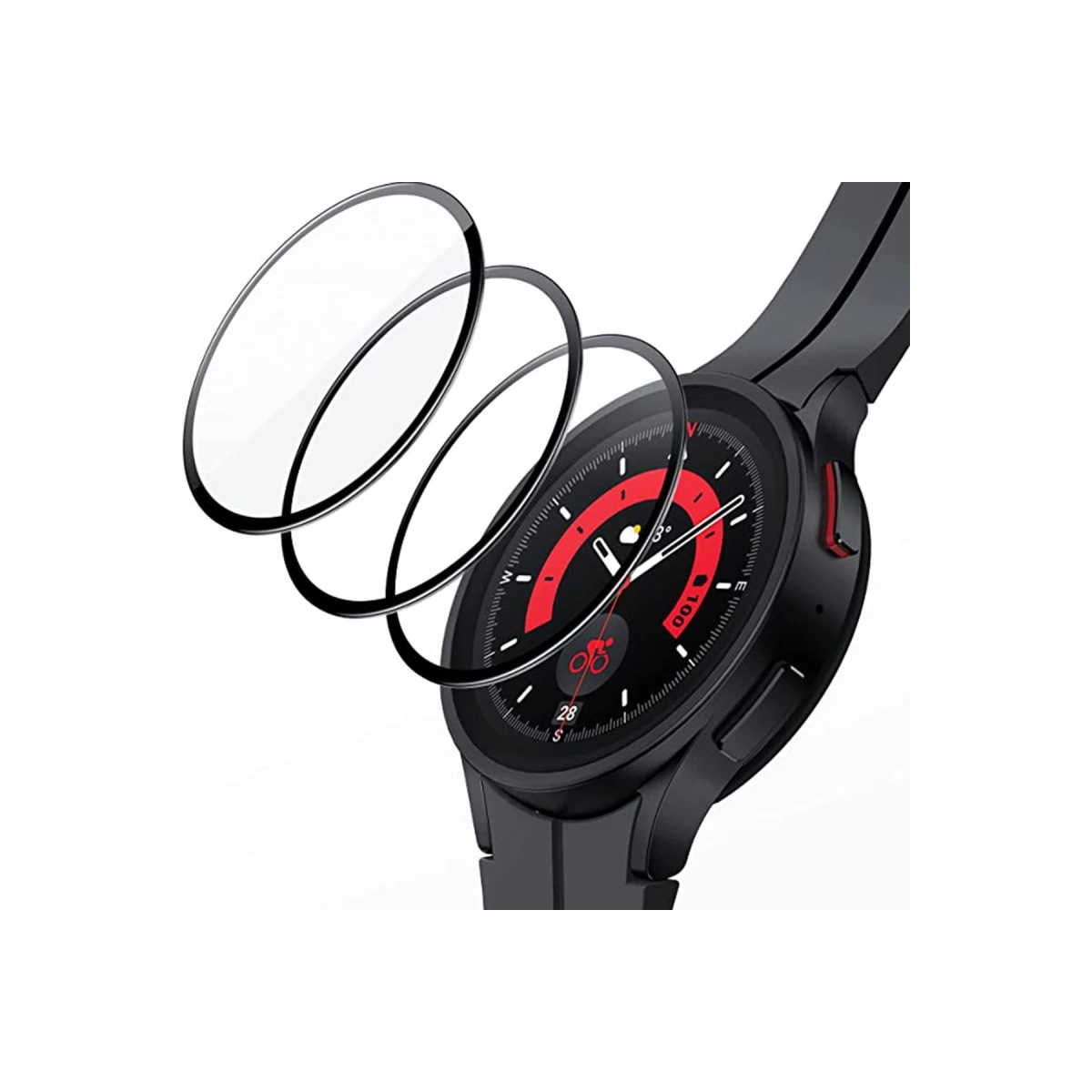 NEWFACE Samsung Galaxy Watch 4 42MM Uyumlu Polymer Nano Ekran Koruyucu