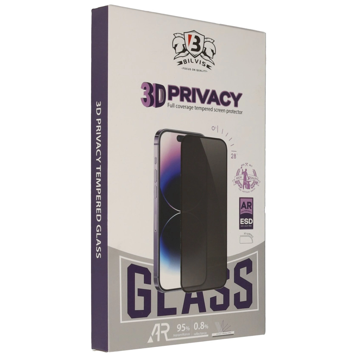 NEWFACE iPhone 17 Pro Uyumlu Bilvis 3D Hayalet Cam Ekran Koruyucu