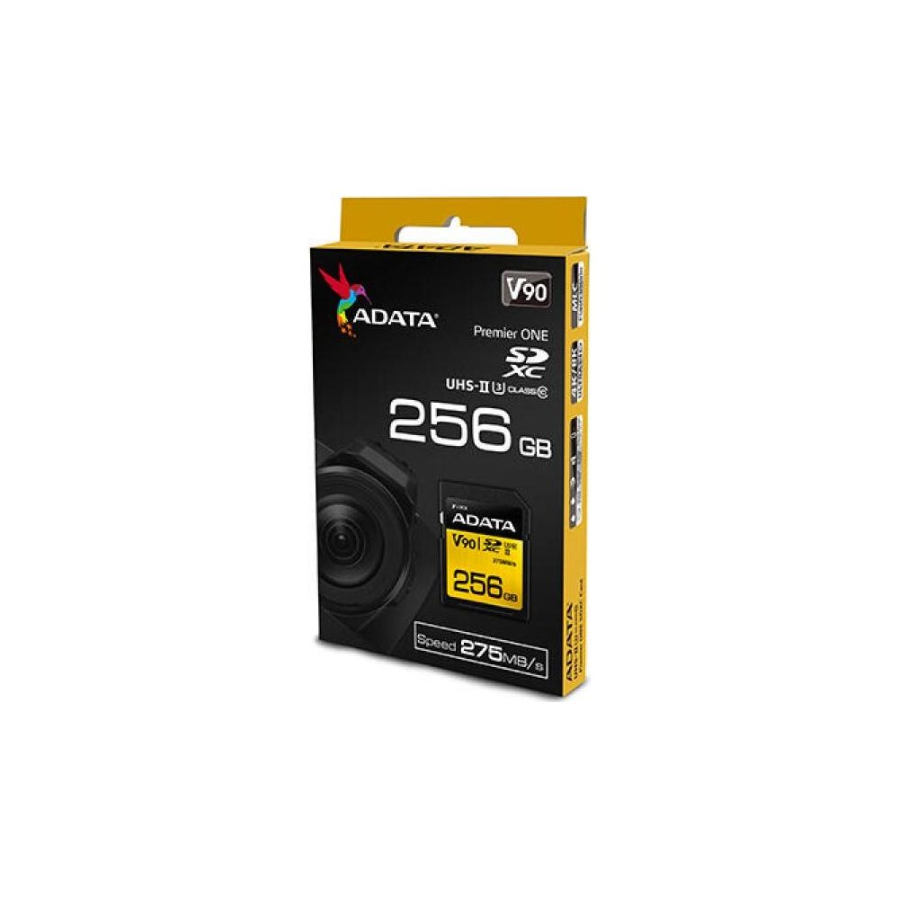 Carte mémoire ADATA Premier ONE V90 256 Go SDXC 275 Mo/s.