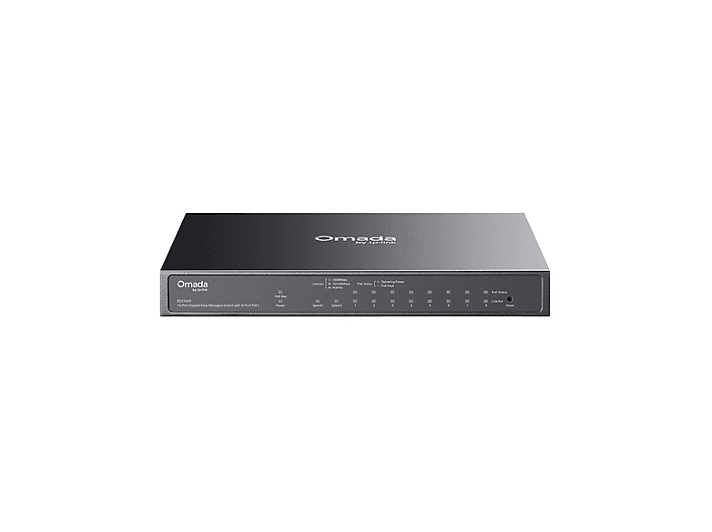 TP-LINK Tp-Link omada ES210GP 10 Port Gbit 8 Poe+ Switch Switch Siyah