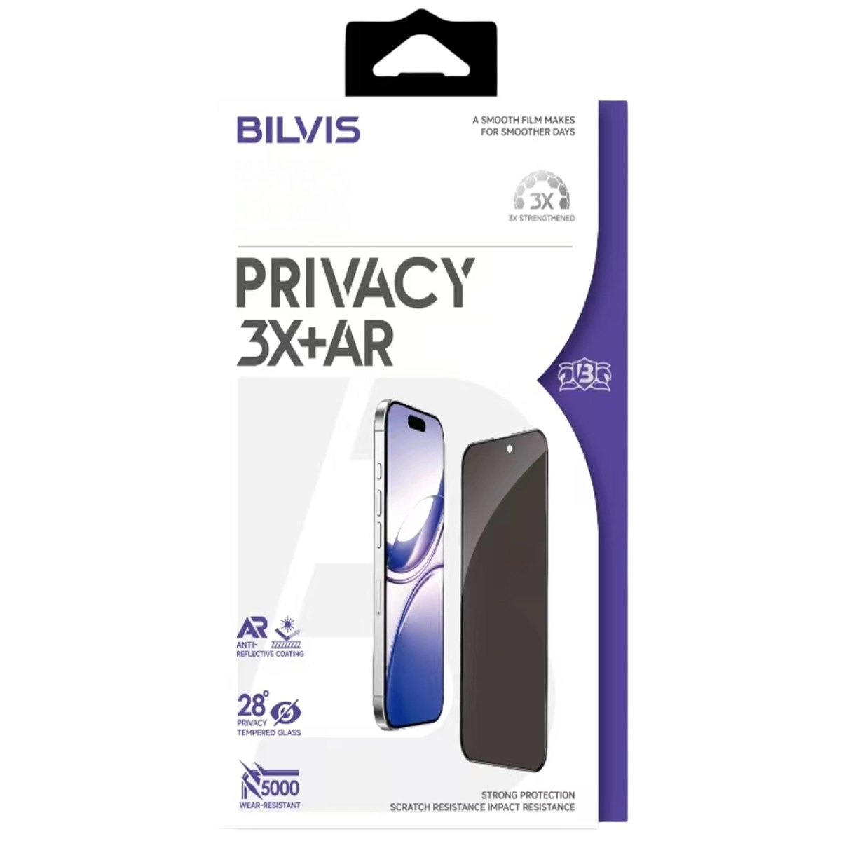 NEWFACE iPhone 16 Pro Max Uyumlu Bilvis 3x Ar Hayalet Cam Ekran Koruyucu