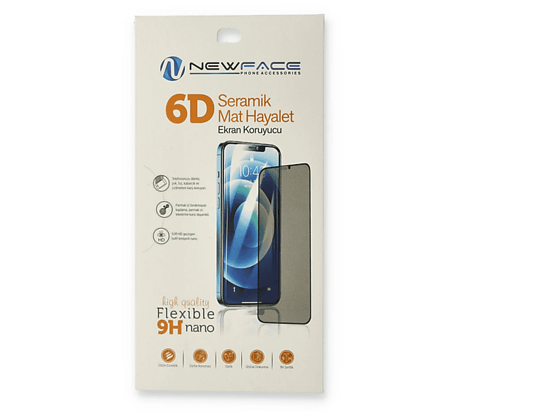 NEWFACE Xiaomi Redmi 9c Uyumlu 6D Mat Seramik Hayalet Nano Ekran Koruyucu
