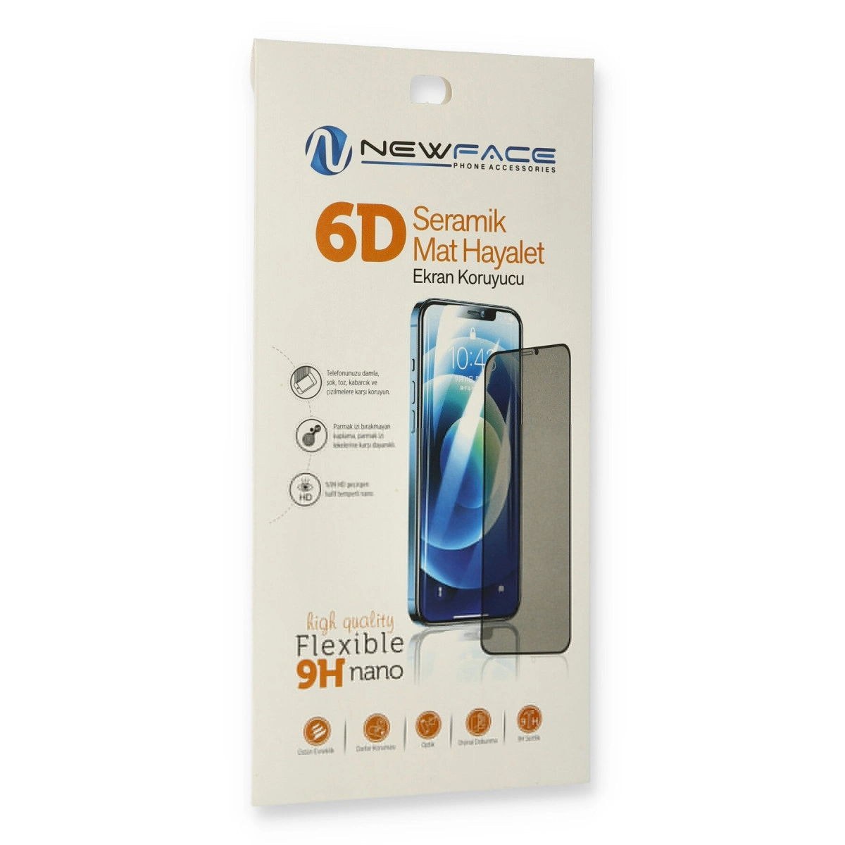 Akıllı telefonlu 6D seramik ekran koruyucu ambalajı.