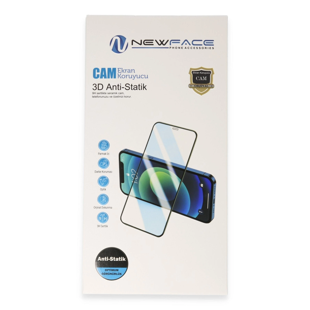 NEWFACE Samsung Galaxy A57 5G Uyumlu  3D Antistatik Cam Ekran Koruyucu